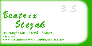 beatrix slezak business card