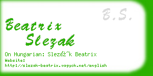 beatrix slezak business card